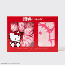 Load image into Gallery viewer, Hello Kitty x Kitsch Satin Pillowcase &amp; Pillow Scrunchie Set

