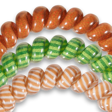 Load image into Gallery viewer, Spiral Hair Coils | Large | Football Hair Ties
