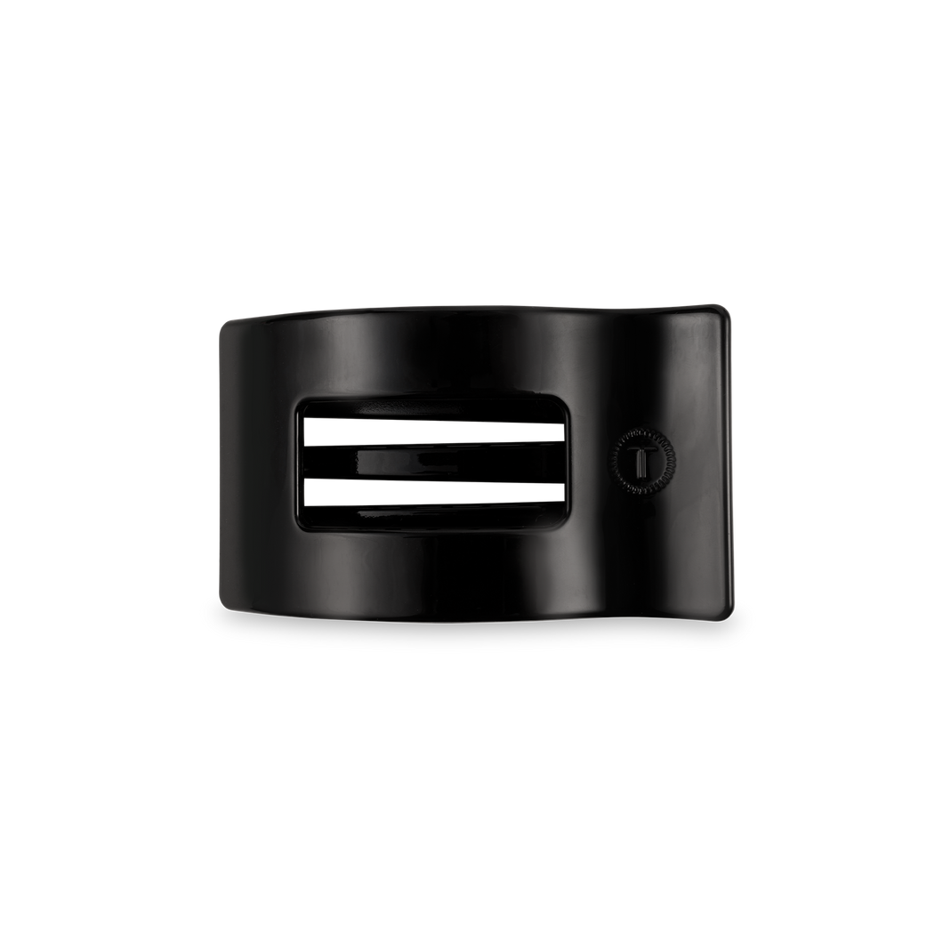Flat Rectangle Hair Clip | Small | Jet Black