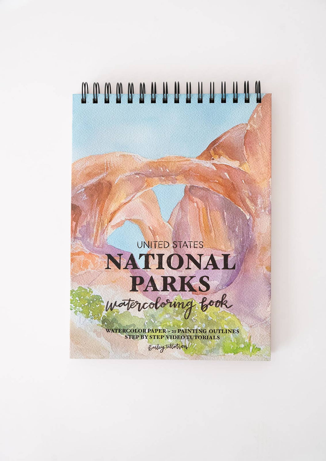 National Parks Watercoloring Book