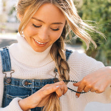 Load image into Gallery viewer, Spiral Hair Coils | Small | Jet Black Hair Ties

