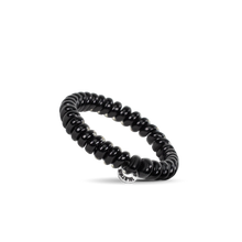 Load image into Gallery viewer, Spiral Hair Coils | Small | Jet Black Hair Ties
