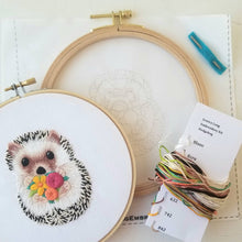 Load image into Gallery viewer, Hedgehog Embroidery Kit
