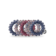 Load image into Gallery viewer, Spiral Hair Coils | Tiny | Purple Haze Hair Ties
