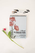 Load image into Gallery viewer, Floral Watercoloring Book - Outlines with Video Tutorials
