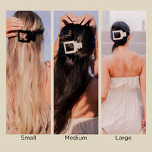 Load image into Gallery viewer, Square Flat Hair Clip | Small | Jet Black
