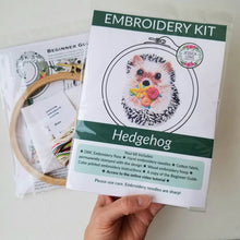 Load image into Gallery viewer, Hedgehog Embroidery Kit
