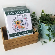 Load image into Gallery viewer, Cozy Harvest Beginner Embroidery Kit

