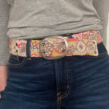 Load image into Gallery viewer, Flower Power Embroidered Wool Belt
