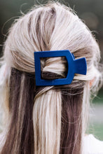 Load image into Gallery viewer, Square Flat Hair Clip | Med. | Midnight Rain
