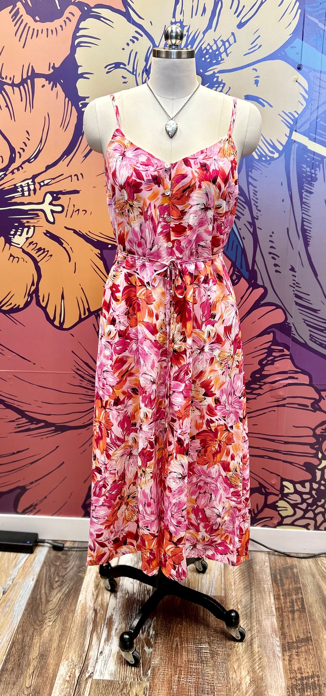 Pink Floral Dress