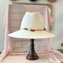 Load image into Gallery viewer, Multi Colored Trim Straw Hat
