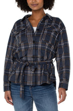 Load image into Gallery viewer, Belted Shirt Jacket
