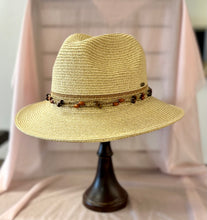 Load image into Gallery viewer, Natural Bead Trim Sun Hat
