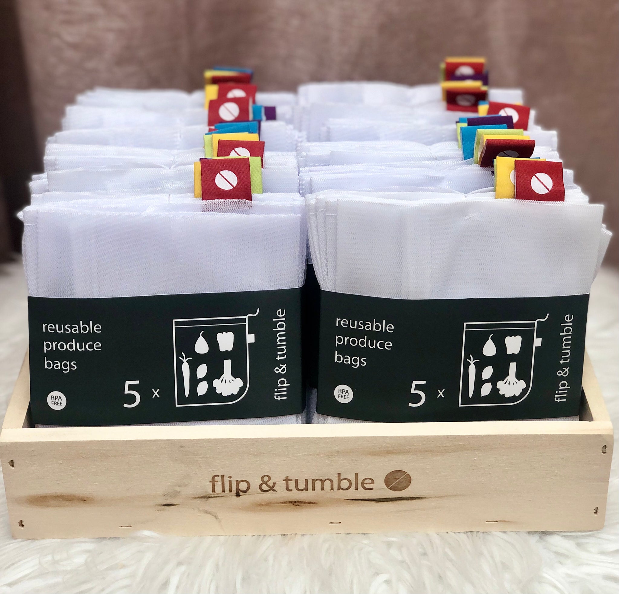 Flip Tumble Reusable Produce Bags