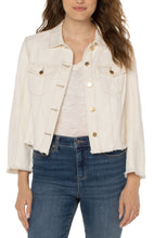 Load image into Gallery viewer, Liverpool Trucker Jacket w/ Fray Hem
